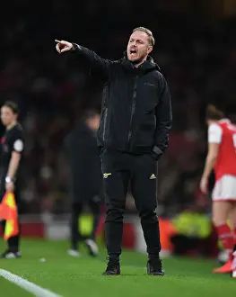 Arsenal Women V Manchester United Women 2022-23 Prints: Jonas Eidevall Leads Arsenal Women Against Manchester United at Emirates Stadium (2022-23)