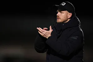 Arsenal Women V Bristol City Women - Conti Cup 2023-24 Prints: Jonas Eidevall's Reaction: Arsenal Women vs. Bristol City Women in Conti Cup Clash