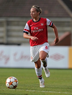 Jordan Nobbs in Action: Arsenal Ladies vs. Barcelona - UEFA Women's Champions League (2012)