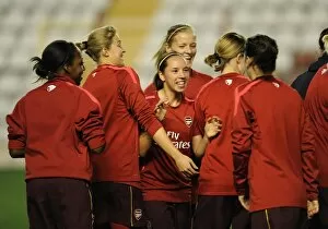 Images Dated 4th November 2010: Jordan Nobbs (Arsenal) during the warm up. Rayo Vallecano 2: 0 Arsenal Ladies