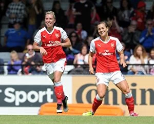 Jordan Nobbs celebrates scoring Arsenals 2nd goal. Arsenal Ladies 2:0 Notts County