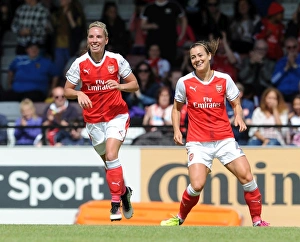 Arsenal Ladies v Notts County WSL 10th July 2016 Gallery: Jordan Nobbs celebrates scoring Arsenals 2nd goal. Arsenal Ladies 2: 0 Notts County