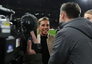 Arsenal V AC Milan 2017-18 Prints: Jordan Nobbs at Half-Time: Arsenal Women's Battle in Europa League Against AC Milan