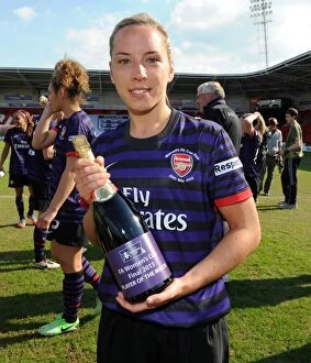 Arsenal Ladies v Bristol Academy - FA Cup Final 2013 Collection: Jordan Nobbs Triumph: Arsenal Ladies Claim FA Women's Cup Title