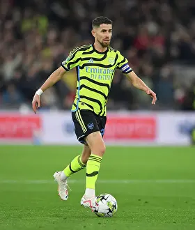 Jorginho in Action: Arsenal vs. West Ham United - Carabao Cup 2023-24