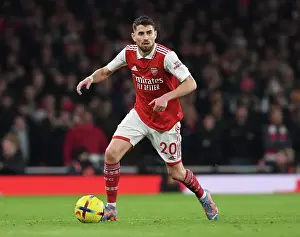 Arsenal V Manchester City 2022-23 Prints: Jorginho Goes Head-to-Head with Manchester City: Arsenal vs. City Showdown