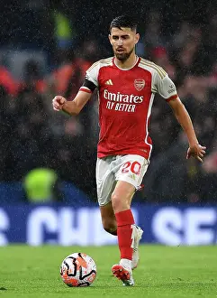 Chelsea V Arsenal 2023-24 Prints: Jorginho's Charging Run: A Premier League Showdown - Chelsea vs. Arsenal, 2023-24