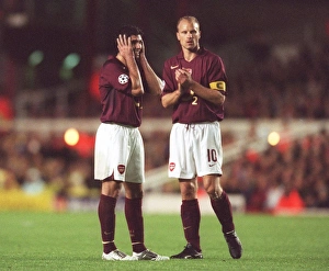Arsenal v Sparta Prague (2005-6) Collection: Jose Reyes and Dennis Bergkamp (Arsenal). Arsenal 3: 0 Sparta Prague