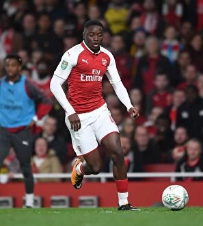 Images Dated 24th October 2017: Josh Dasilva in Action: Arsenal vs Norwich City - Carabao Cup Fourth Round, 2017-18