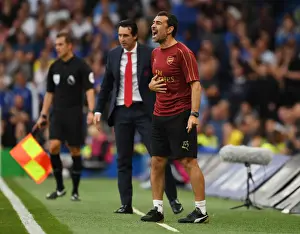 Chelsea V Arsenal 2018-19 Prints: Juan Carlos Carcedo: Arsenal Assistant Coach at Chelsea's Stamford Bridge