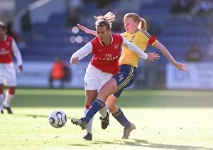 Brondby v Arsenal Ladies 2006-07 Collection: Julie Fleeting (Arsenal) Gitte Andersen (Brondby)