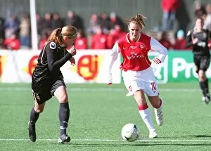 Images Dated 23rd April 2007: Julie Fleeting (Arsenal) Karolina Westberg (Umea)
