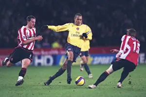 Julio Baptista (Arsenal) Phil Jagielka and Rob Kozluk (Sheff Utd)