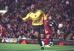 Images Dated 15th January 2007: Julio Baptista celebrates scoring his 2nd goal Arsenals 3rd