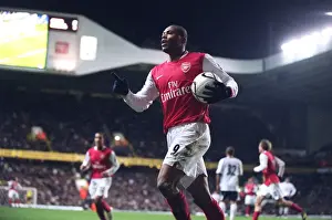 Julio Baptista celebrates scoring Arsenals 2nd goal