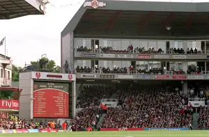 The Jumbo Tron and the Clock End. Arsenal 2: 0 Newcastle United