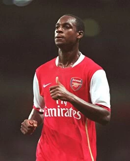 Images Dated 24th August 2006: Justin Hoyte in Action: Arsenal's 2-1 Victory over Dinamo Zagreb in the UEFA Champions League