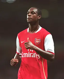 Justin Hoyte in Action: Arsenal's 2-1 Victory over Dinamo Zagreb in the UEFA Champions League Qualifier, Emirates Stadium, 2006