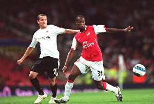 Arsenal V Sparta Prague 2007-08 Prints: Justin Hoyte (Arsenal) Igor Zofcak (Sparta)