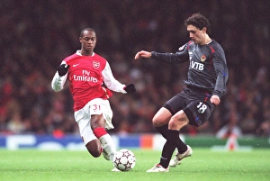 Arsenal v CSKA Moscow 2006-07 Collection: Justin Hoyte (Arsenal) Yuri Zhirkov (CSKA)