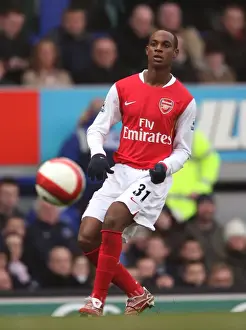 Everton V Arsenal 2006-7 Prints: Justin Hoyte: Defending for Arsenal Against Everton at Goodison Park, March 18, 2007