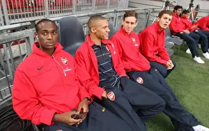 Justin Hoyte, Kieran Gibbs, Mark Randall and Jack Wilshere (Arsenal)