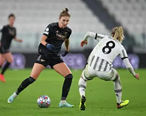 Juventus Women V Arsenal Women 2022-23 Prints: Juventus vs. Arsenal: Miedema Faces Off Against Rosucci in UEFA Women's Champions League Clash