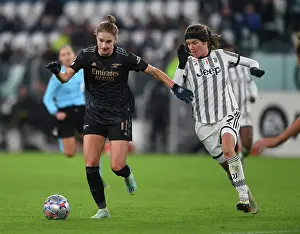 Juventus Women V Arsenal Women 2022-23 Prints: Juventus vs. Arsenal: Miedema Faces Pedersen in UEFA Women's Champions League Clash