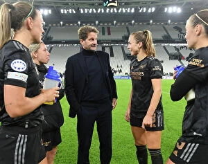 Images Dated 24th November 2022: Juventus vs Arsenal: Walti and Montemurro's Post-Match Chat - UEFA Women's Champions League 2022-23