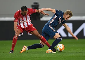 Empty Karaiskakis Stadium Showdown: Odegaard vs El Arabi - Arsenal's Europa League Battle with Olympiacos (March 2021)