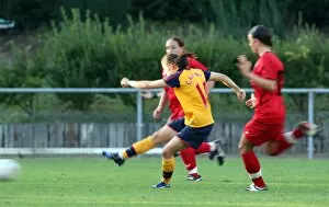 Arsenal Ladies v Neulengbach 2008-9 Collection: Karen Carney scores her 1st goal for Arsenal