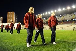Images Dated 4th November 2010: Katie Chapman, Lauren Bruton and Jayne Ludlow (Arsenal). Rayo Vallecano 2