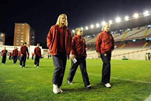 Images Dated 4th November 2010: Katie Chapman, Lauren Bruton and Jayne Ludlow (Arsenal). Rayo Vallecano 2
