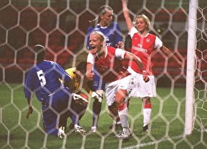 Arsenal Ladies V Everton 2006-07 Prints: Katie Chapman scores Arsenals 2nd goal