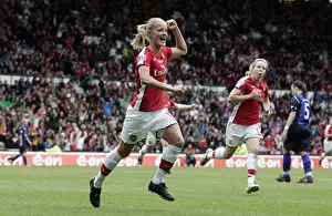 Arsenal Ladies V Sunderland WFC Prints: Katie Chapman's Euphoric Goal: Arsenal's First in FA Cup Final Victory over Sunderland (2009)