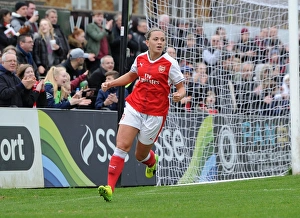 Arsenal Ladies V Tottenham Hotspur Ladies FA Cup 2017 Prints: Katie McCabe Scores for Arsenal Ladies Against Tottenham Hotspur Ladies in FA Cup 2017