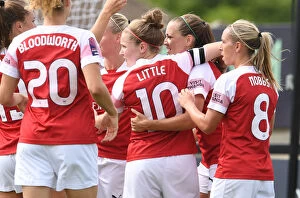 Images Dated 19th August 2018: Katie McCabe Scores First Goal for Arsenal Women: Arsenal vs West Ham United