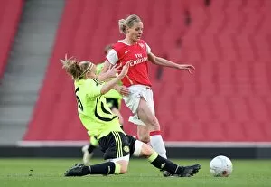 Arsenal Ladies v Chelsea 2007-8 Collection: Kelly Smith (Arsenal) Kylie Davies (Chelsea)