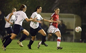 Images Dated 9th October 2008: Kelly Smith (Arsenal) Prisca Stillhard (Zurich)