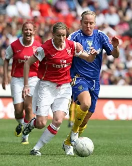 Images Dated 6th May 2008: Kelly Smith (Arsenal) Steph Houghton (Leeds)