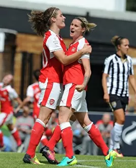 Arsenal Ladies v Notts County WSL 10th July 2016 Gallery: Kelly Smith and Dominique Janssen (Arsenal Ladies) celebrate the 2nd goal