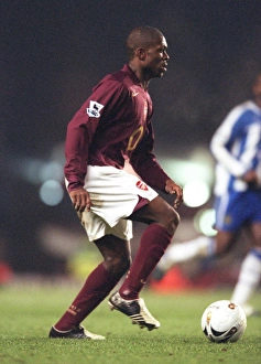 Arsenal V Wigan - C Cup Prints: Kerrea Gilbert in Action: Arsenal vs. Wigan Athletic in Carling League Cup Semifinal