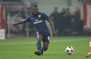 Images Dated 9th December 2009: Kerrea Gilbert (Arsenal). Olympiacos 1: 0 Arsenal, UEFA Champions League