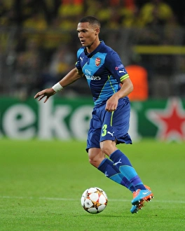 Kieran Gibbs in Action: Arsenal vs. Borussia Dortmund, UEFA Champions League (2014-15)