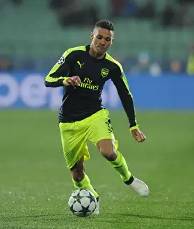 Kieran Gibbs in Action: Arsenal vs Ludogorets Razgrad, UEFA Champions League 2016