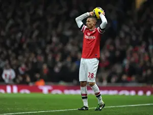 Arsenal V Manchester City 2012-13 Prints: Kieran Gibbs in Action: Arsenal vs Manchester City (2012-13) - Emirates Stadium