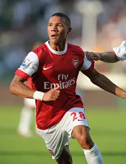 Legia Warsaw V Arsenal 2010-11 Prints: Kieran Gibbs in Action: Arsenal's Victory Over Legia Warsaw, Warsaw 2010