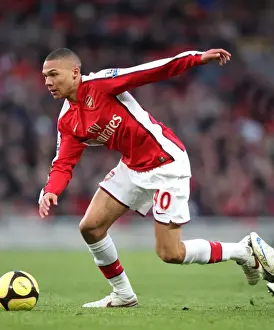 Arsenal V Plymouth Argyle - FA Cup 2008-09 Prints: Kieran Gibbs in Action: Arsenal's Victory over Plymouth Argyle in FA Cup (3:1)