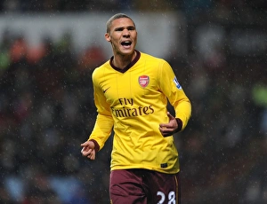 Kieran Gibbs in Action: Aston Villa vs. Arsenal, Premier League 2012-13