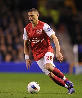 Everton V Arsenal 2011-12 Prints: Kieran Gibbs in Action: Everton vs Arsenal, Premier League 2011-12